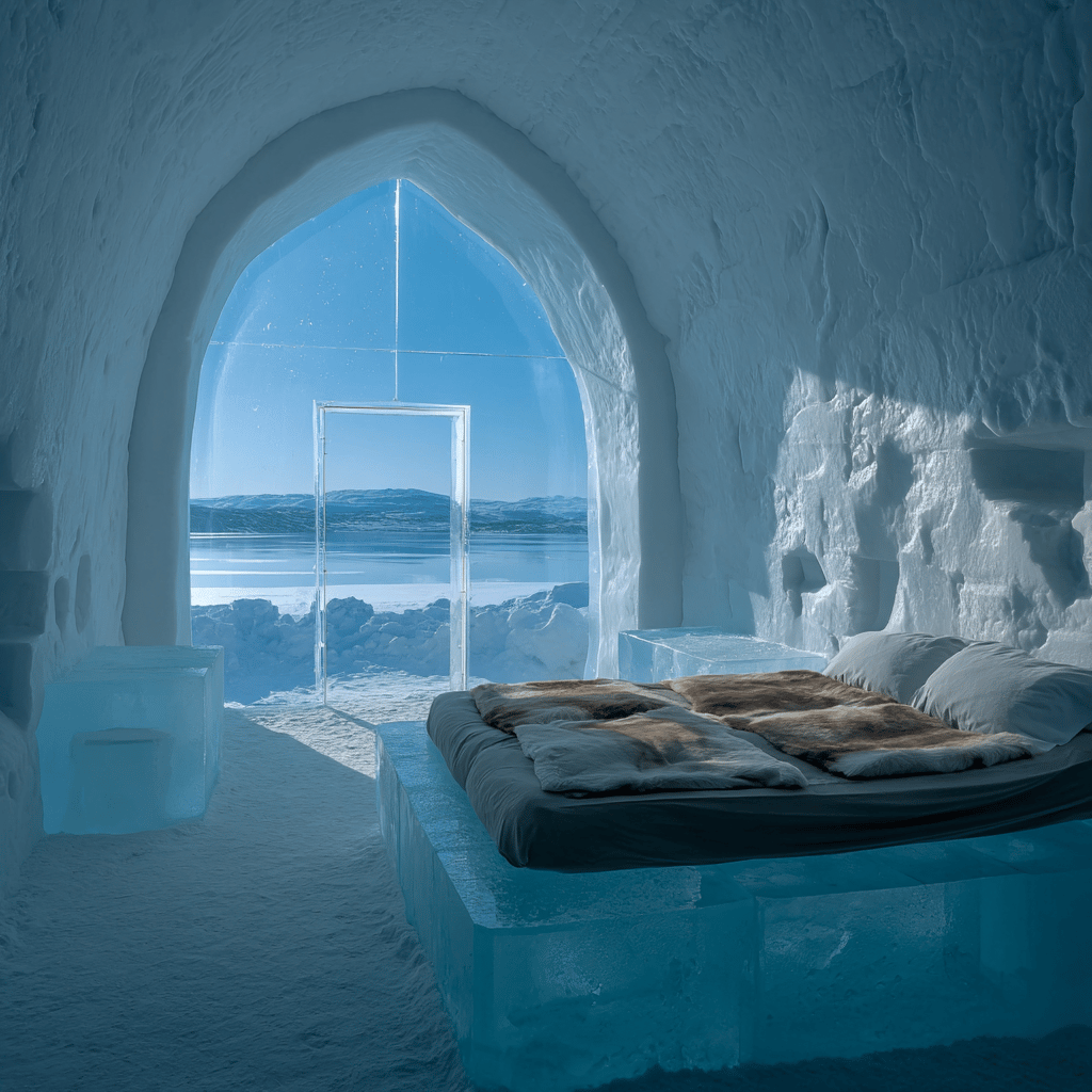 Northern Lights visible from Icehotel Jukkasjärvi