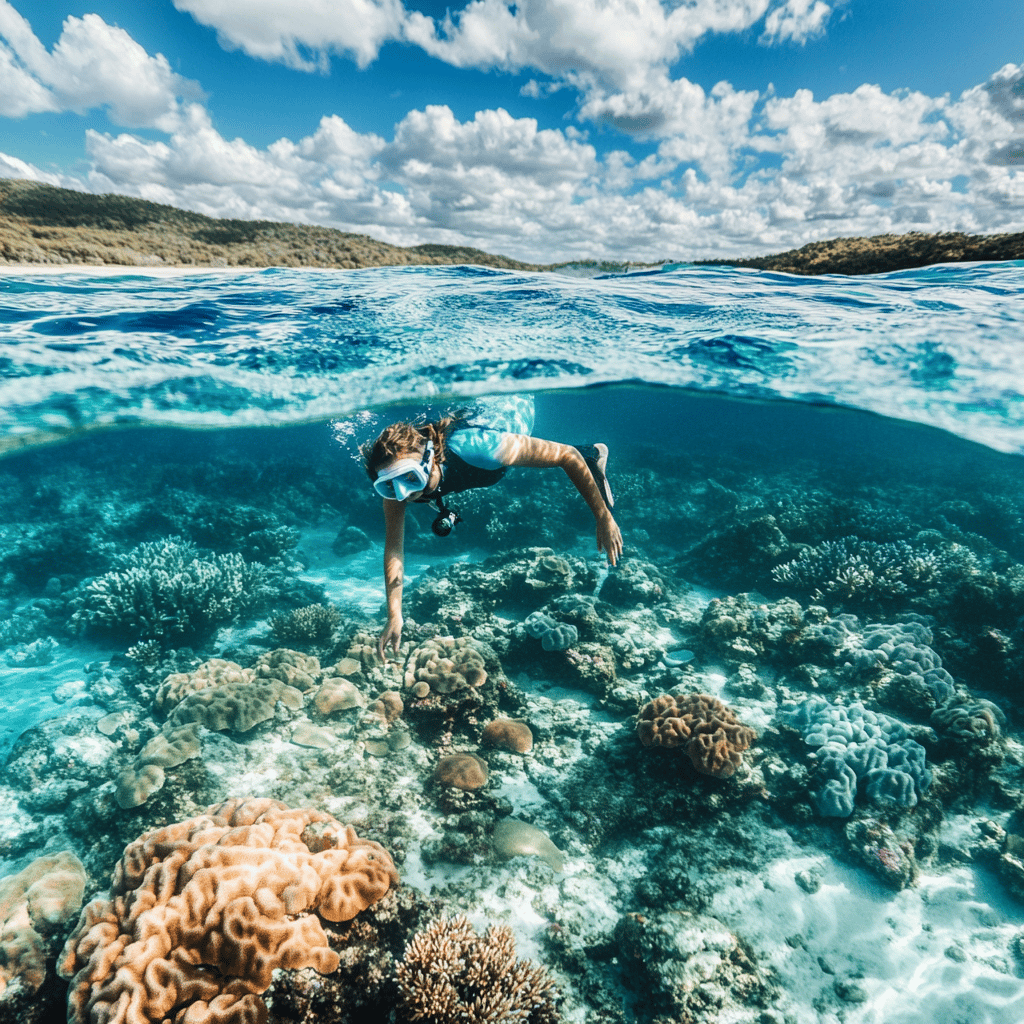 Sea turtle in the Great Barrier Reef