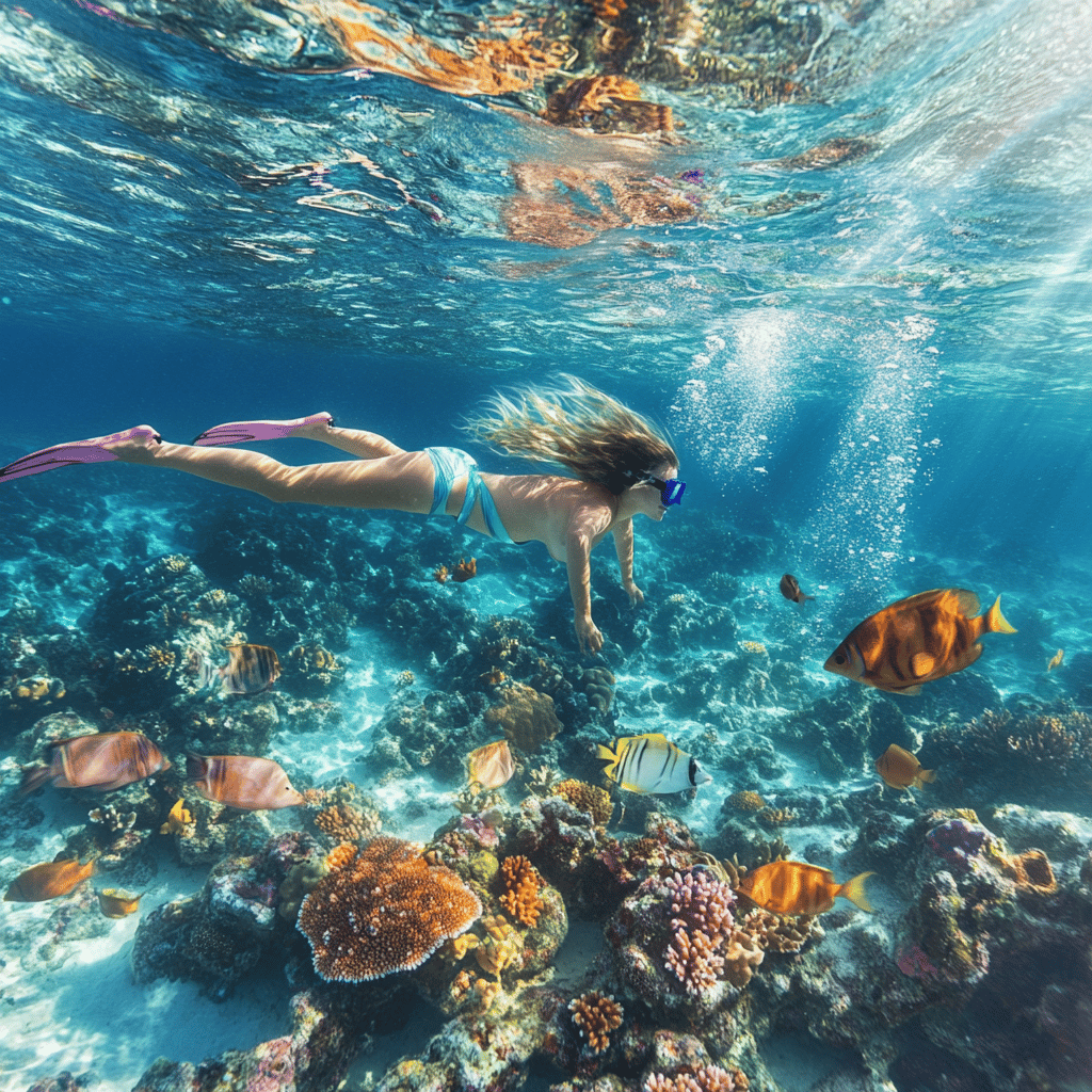 Snorkeling at the Great Barrier Reef