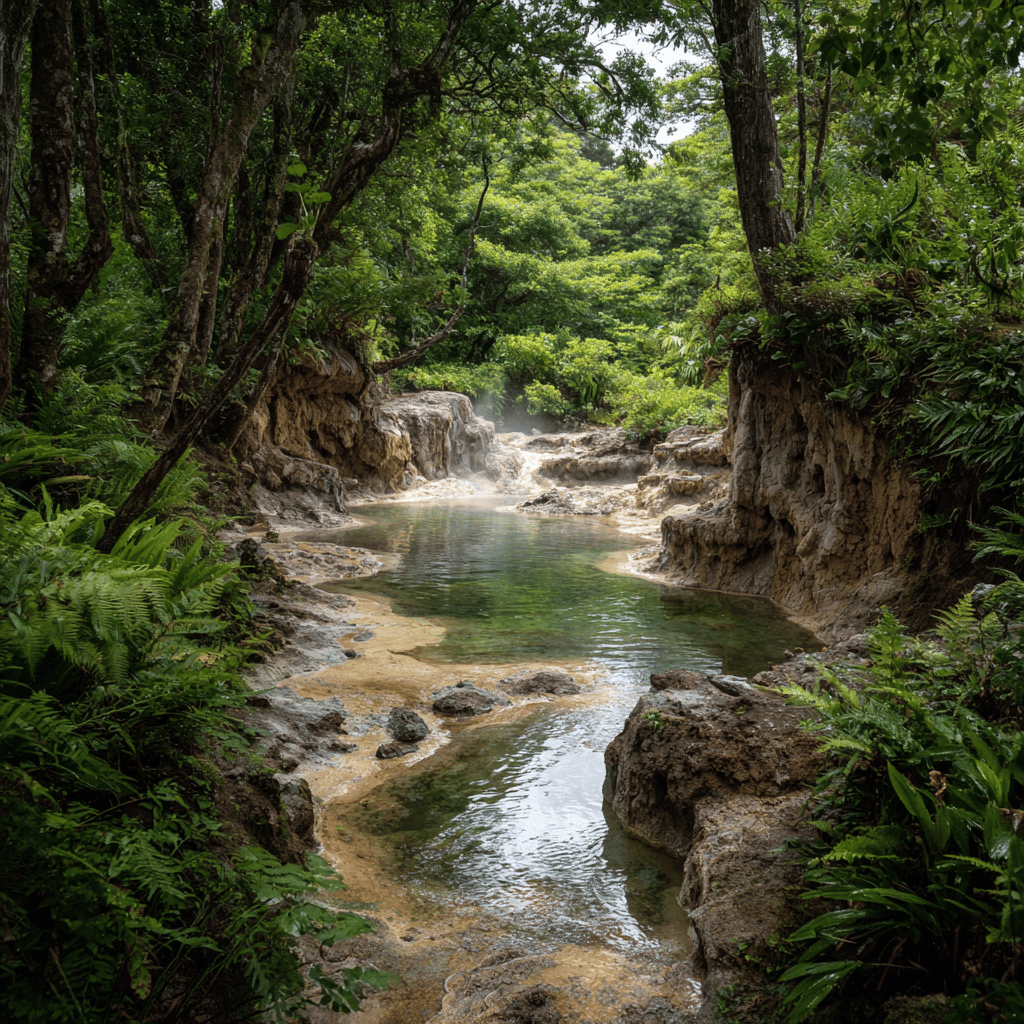 Hot springs and geothermal features at Rincon de la Vieja