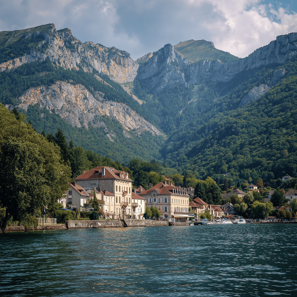 Annecy boat tour on crystal clear lake waters
