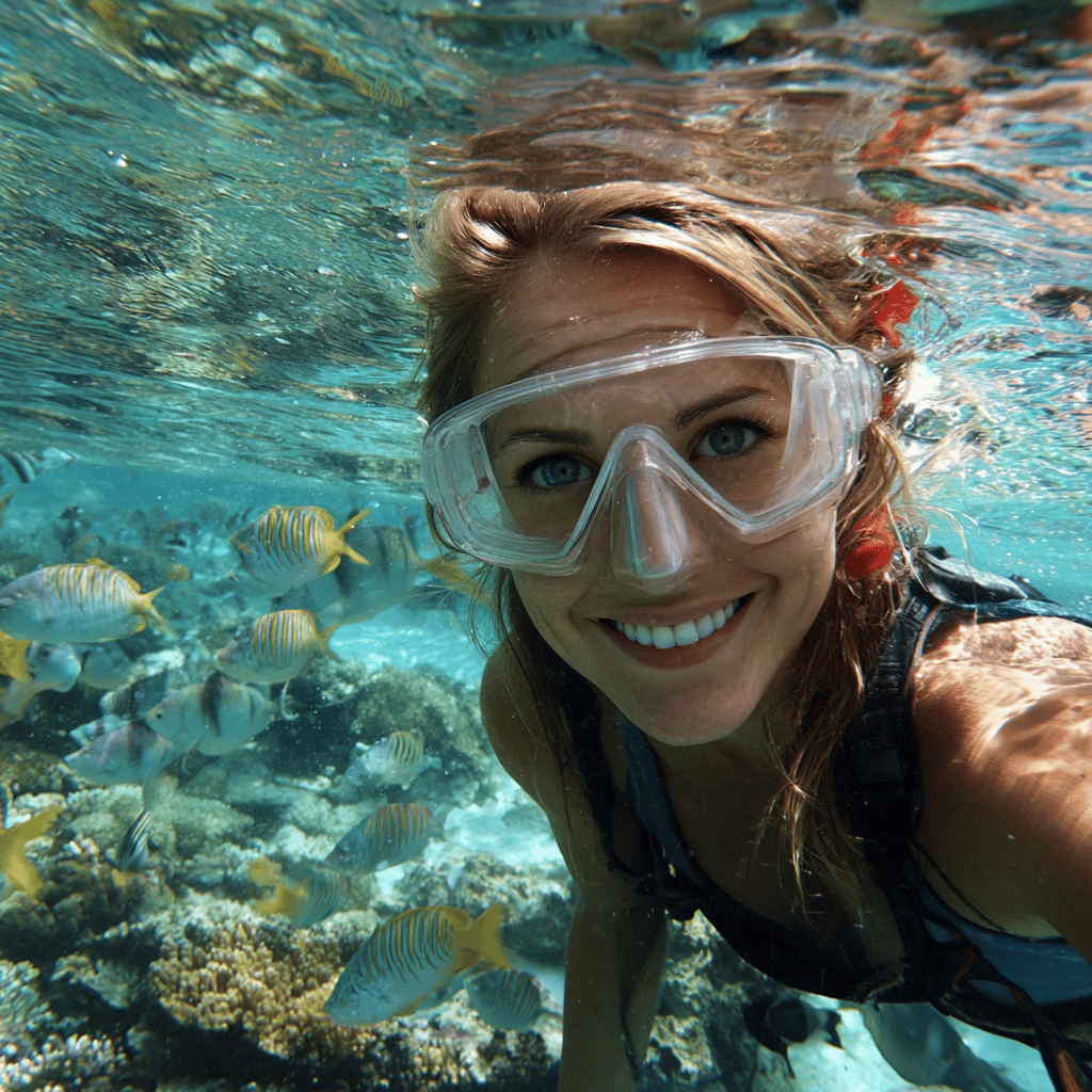 Diverse marine life in the Great Barrier Reef