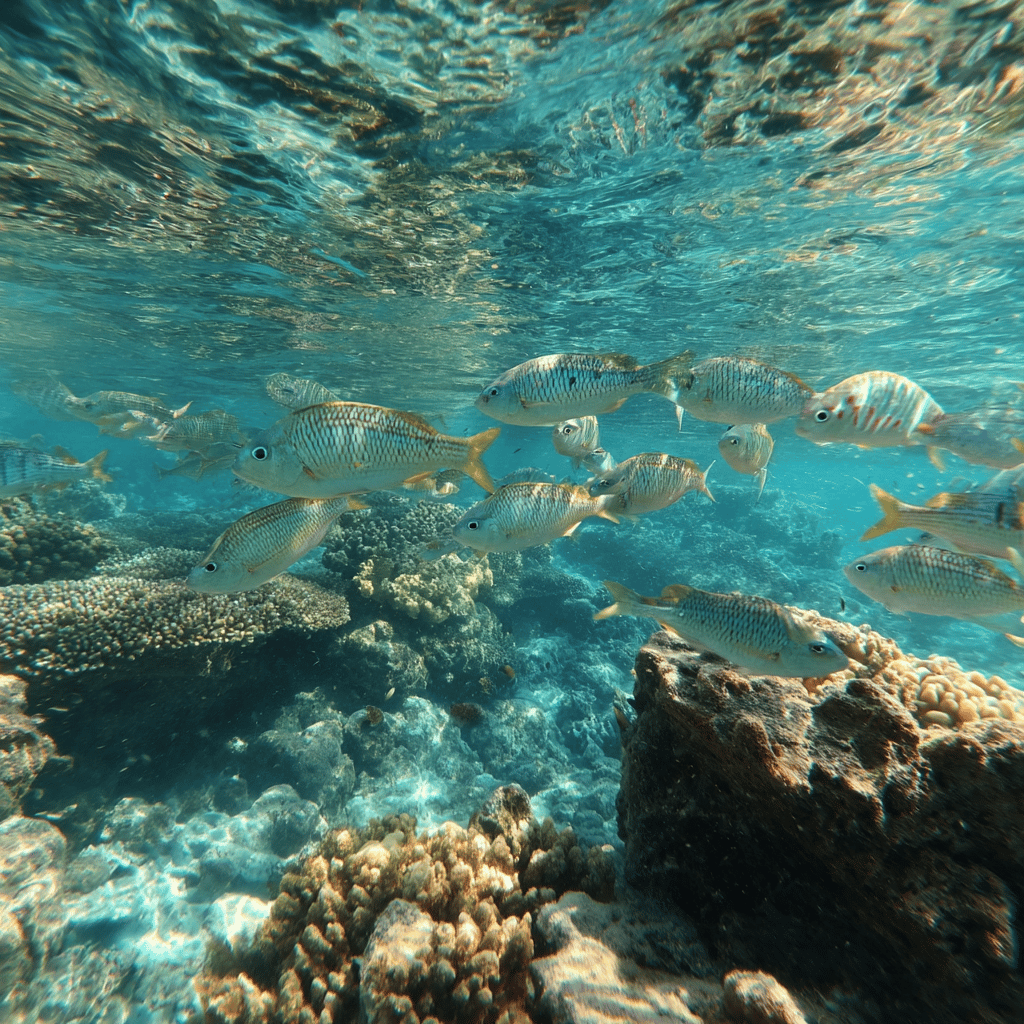 Crystal clear waters of the Great Barrier Reef