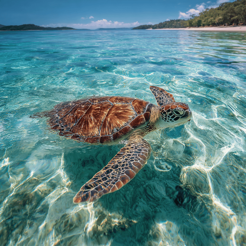Underwater view of the Great Barrier Reef