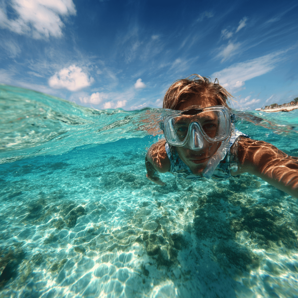 Beautiful white sand beaches and cultural attractions of Cozumel island