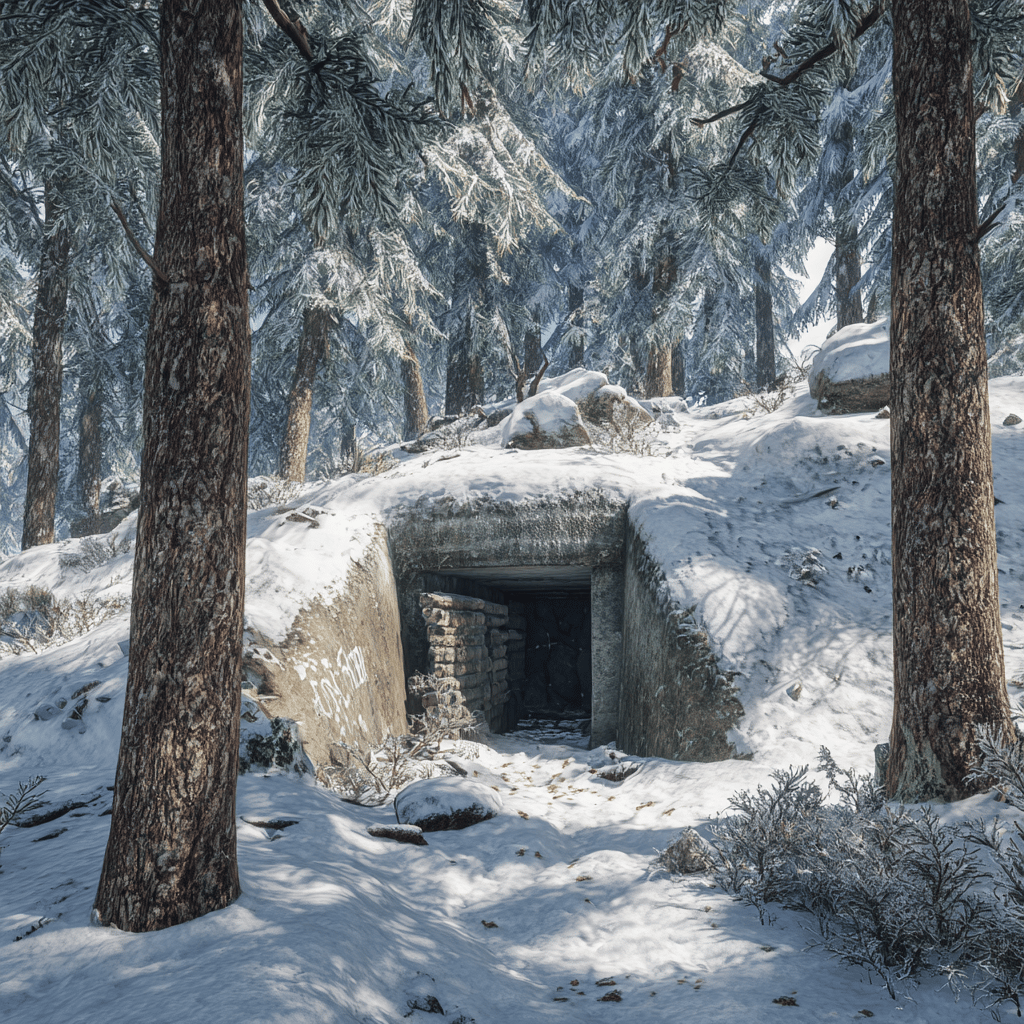 Ardennes forest landscape where Battle of the Bulge took place