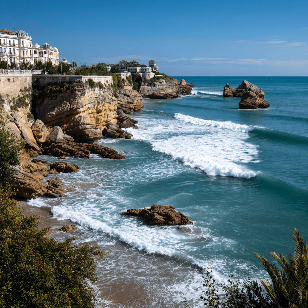Biarritz coastline and beaches