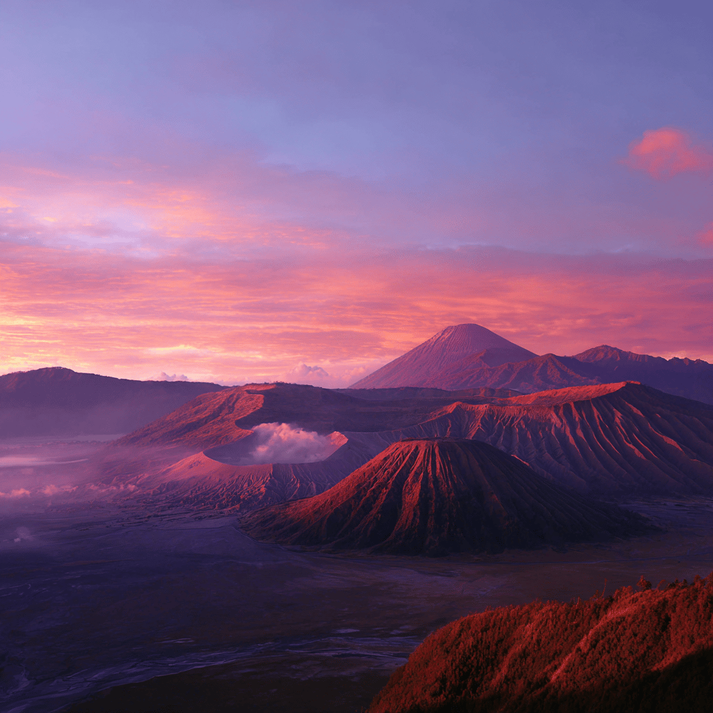 Mount Bromo landscape at dawn