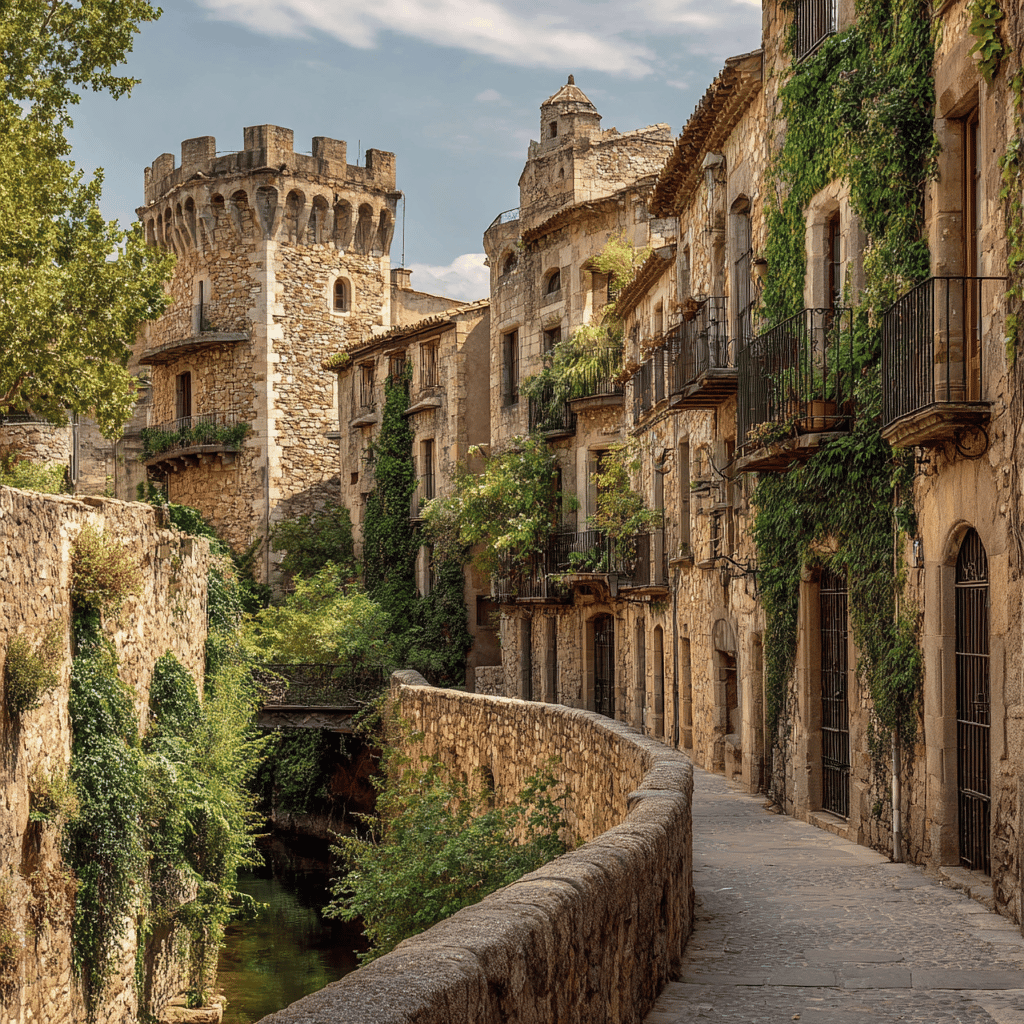 River Onyar colorful houses Girona