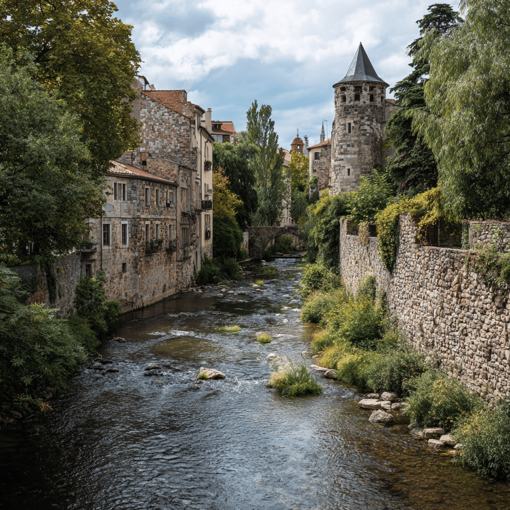 River Onyar colorful houses Girona