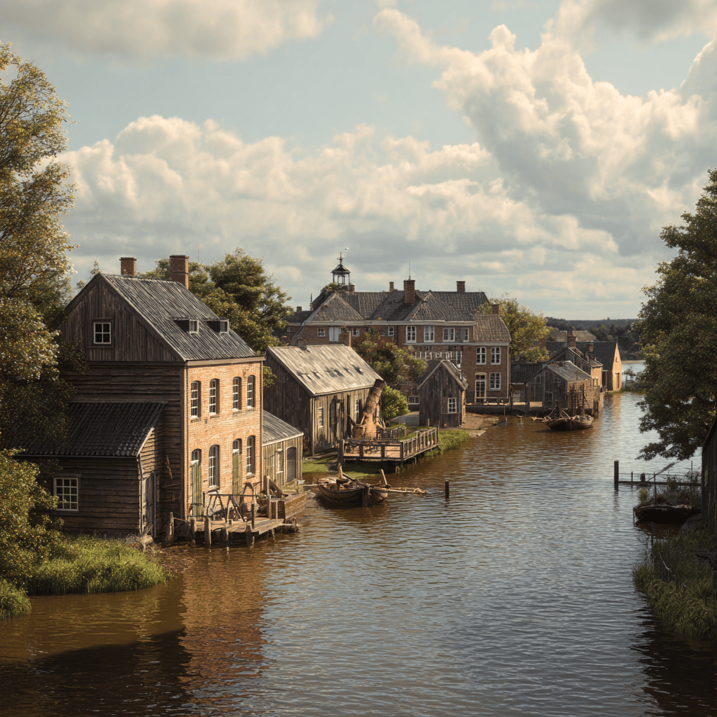 Traditional Dutch Village at Openlucht Museum