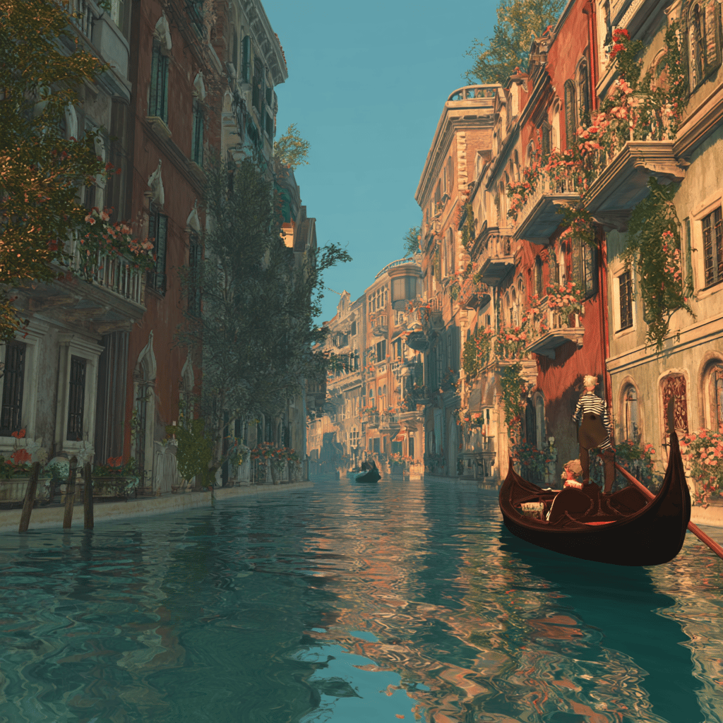 Traditional Venetian architecture along the canals