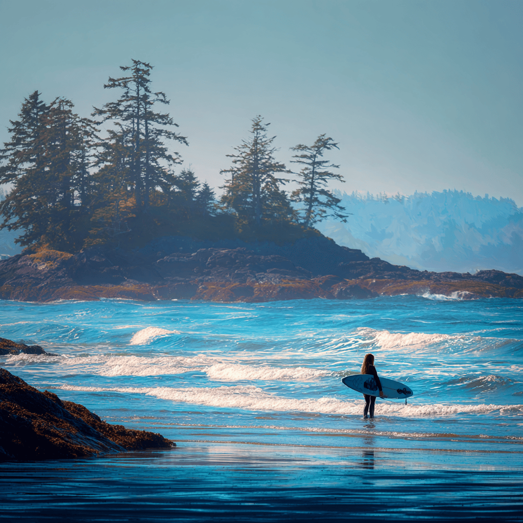 Tofino beach community surfing