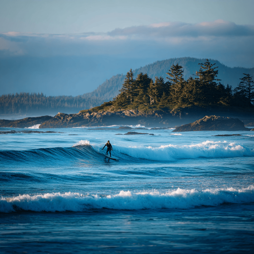 Surfers at Chesterman Beach