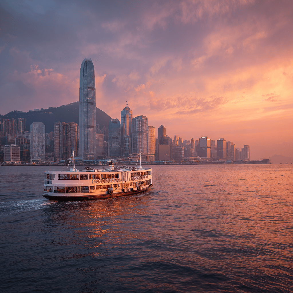 Hong Kong skyline from Victoria Harbour