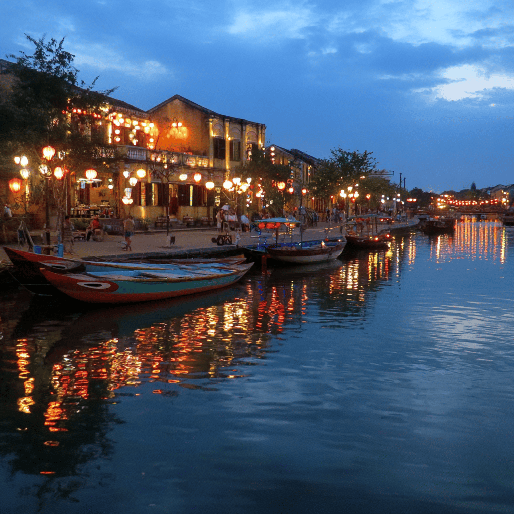 Traditional lantern making workshop in Hoi An