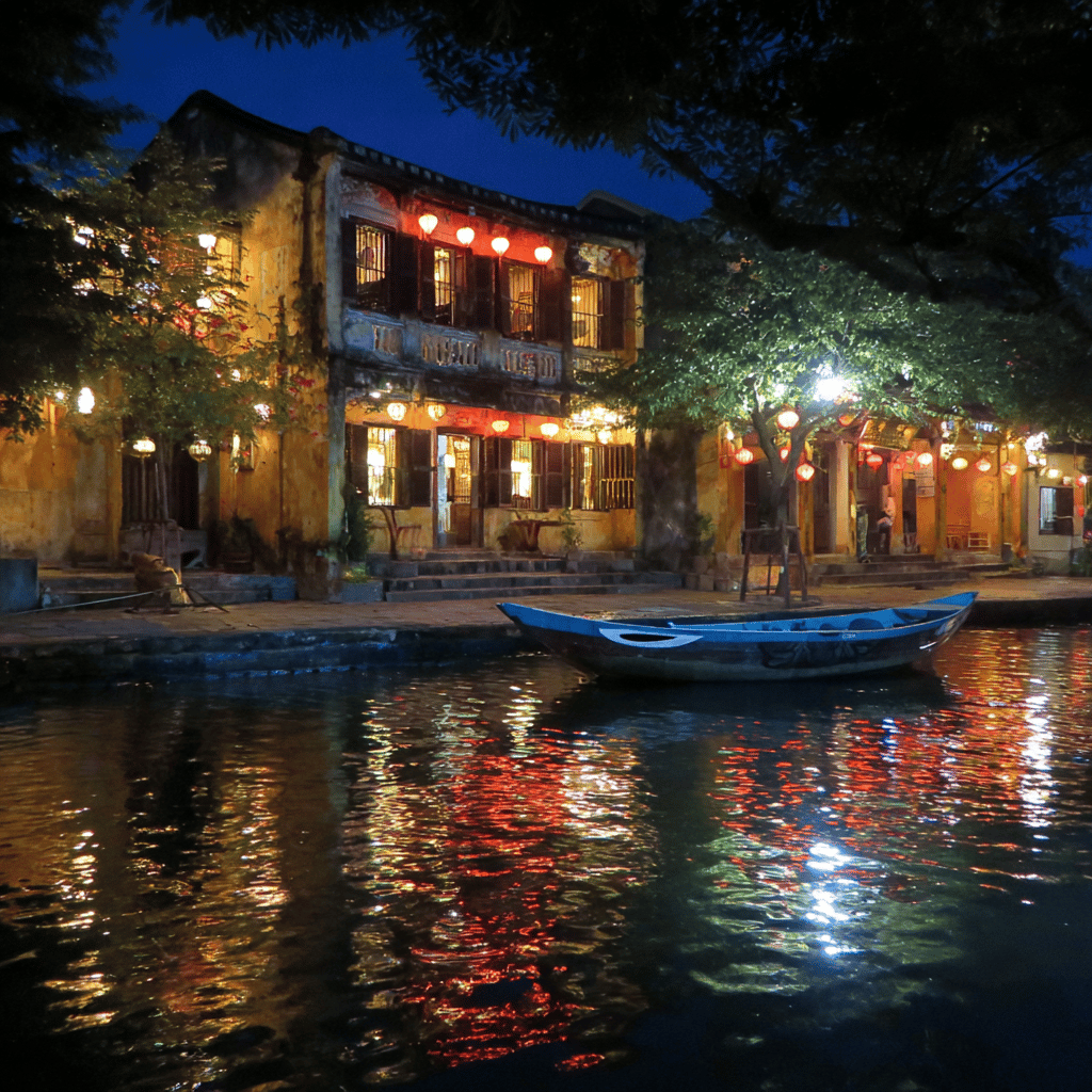Lantern-lit boat ride in Hoi An