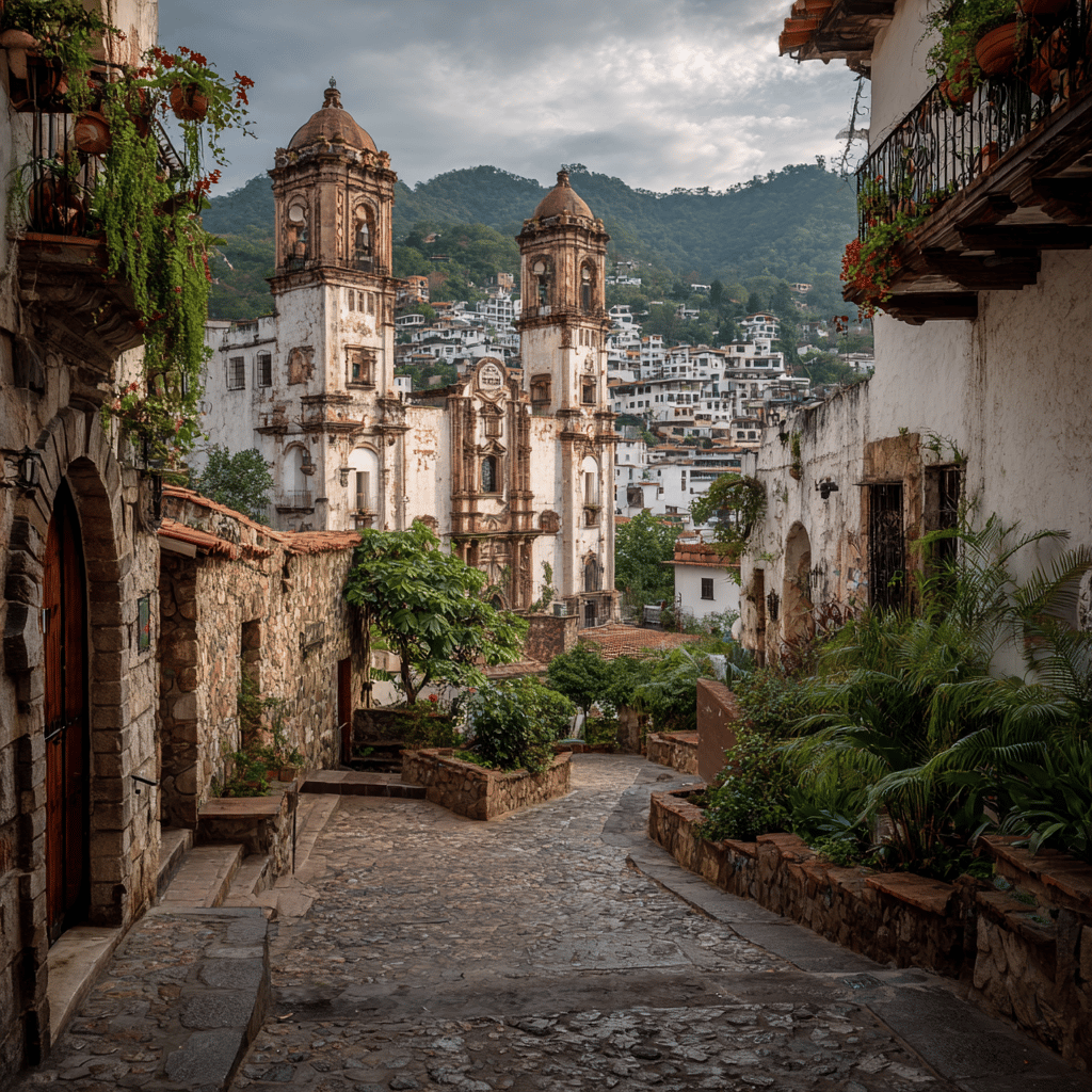 Panoramic view of Taxco from Mirador de Cristo