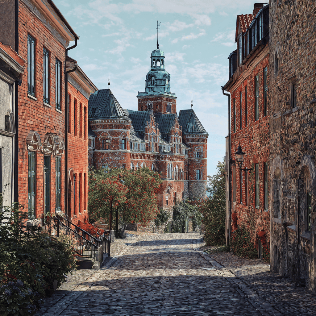 Panoramic view from Helsingborg Castle