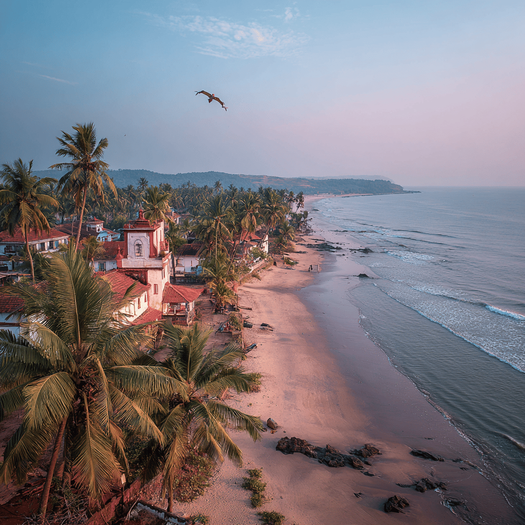 Beach shacks in Goa