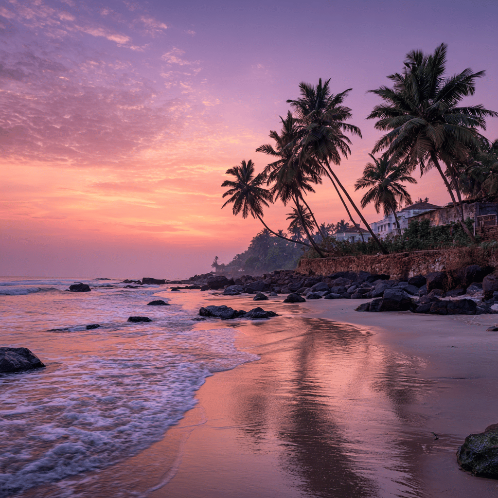 Goa sunset beach