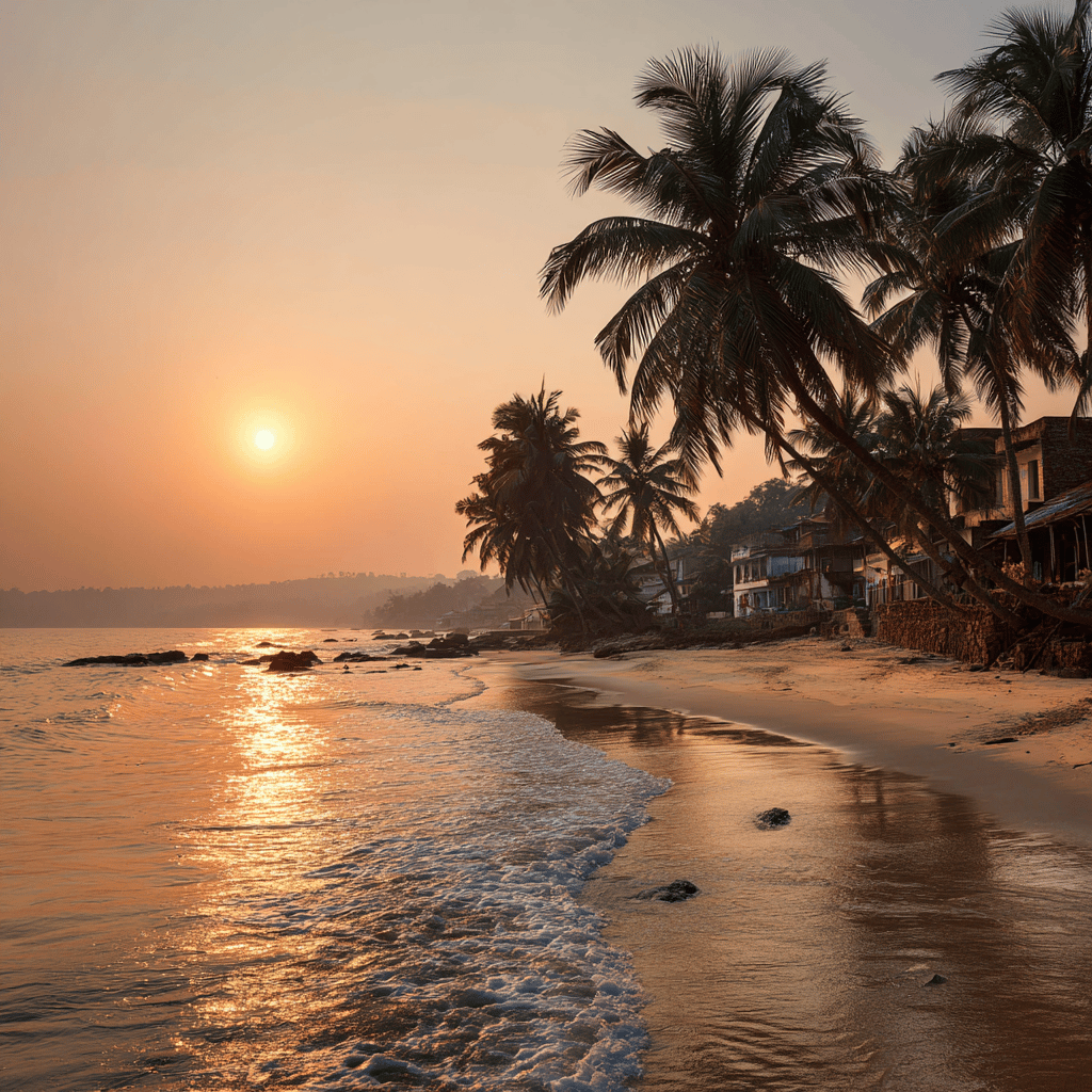 Goa beach sunset