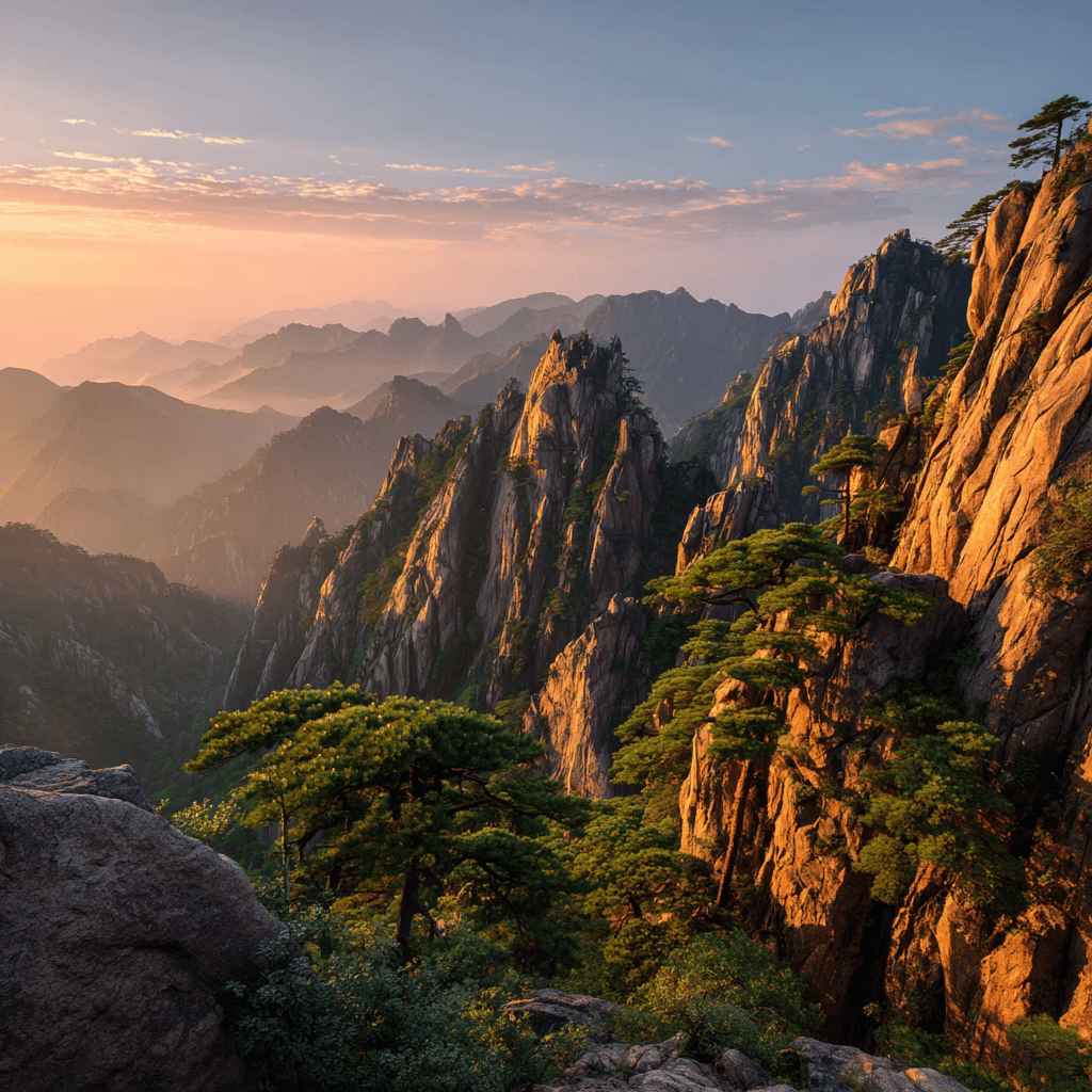 Yellow Mountains Sunrise