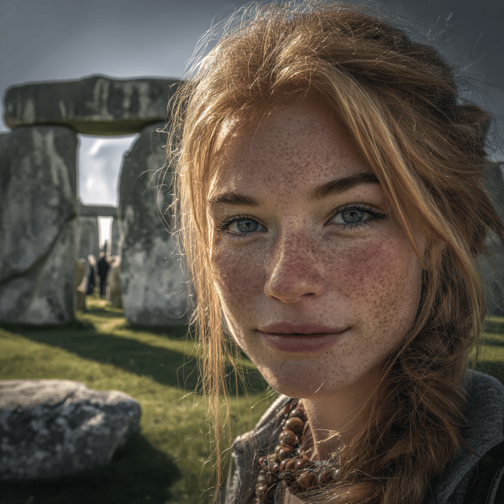 Sunrise over Stonehenge during summer solstice celebration