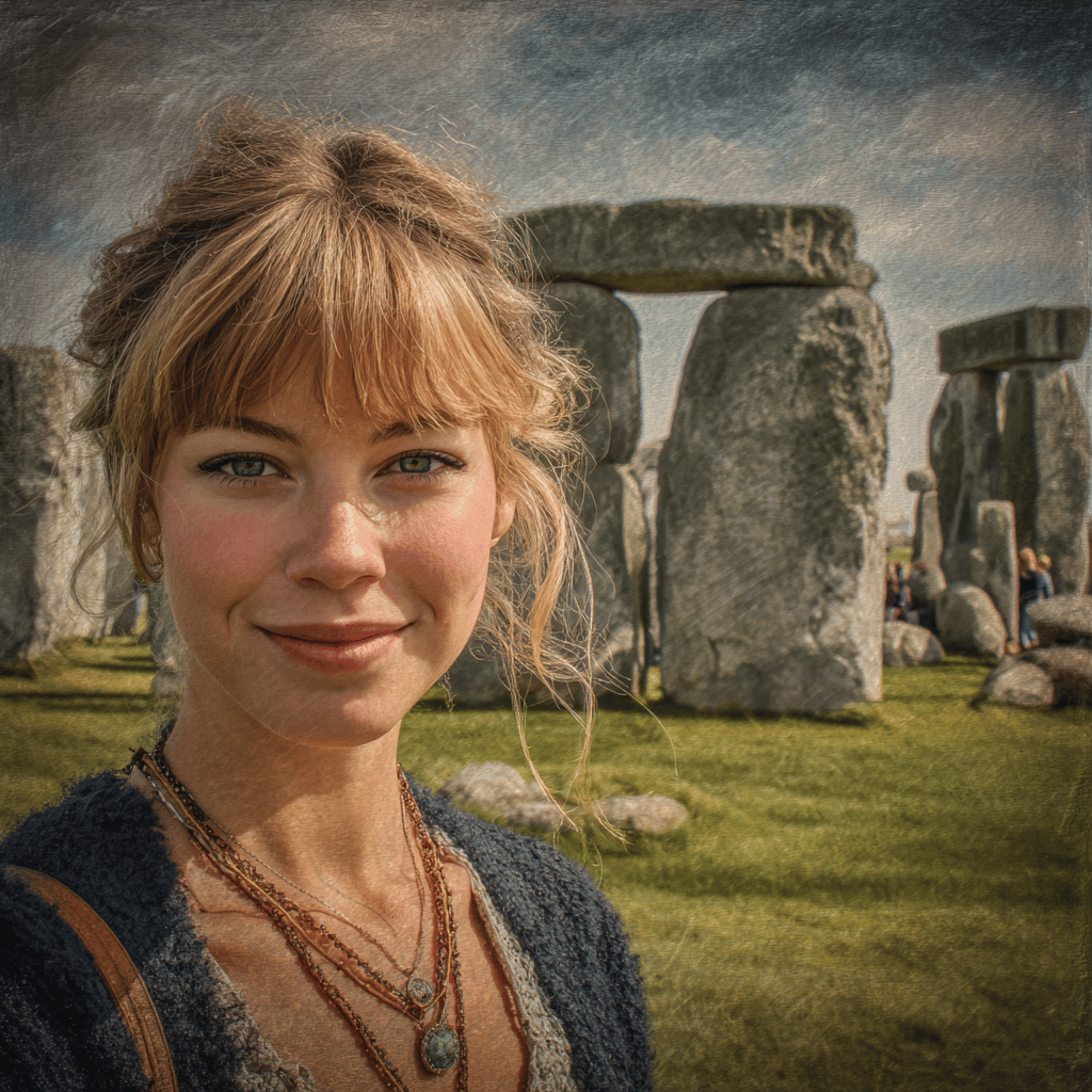 Stonehenge landscape at dawn