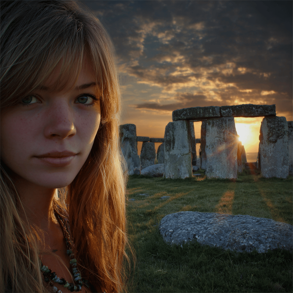 Crowds gathering at Stonehenge for summer solstice