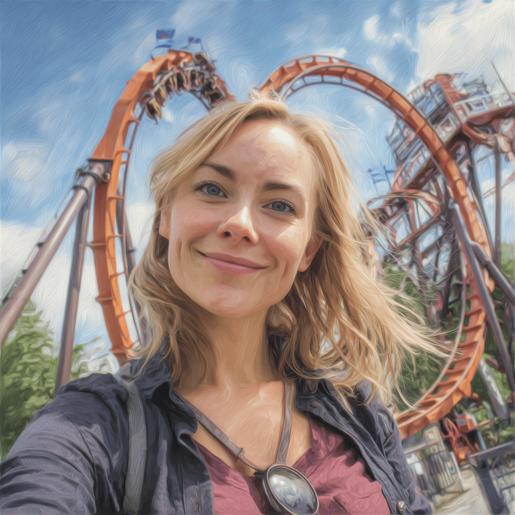 Evening lights at Liseberg