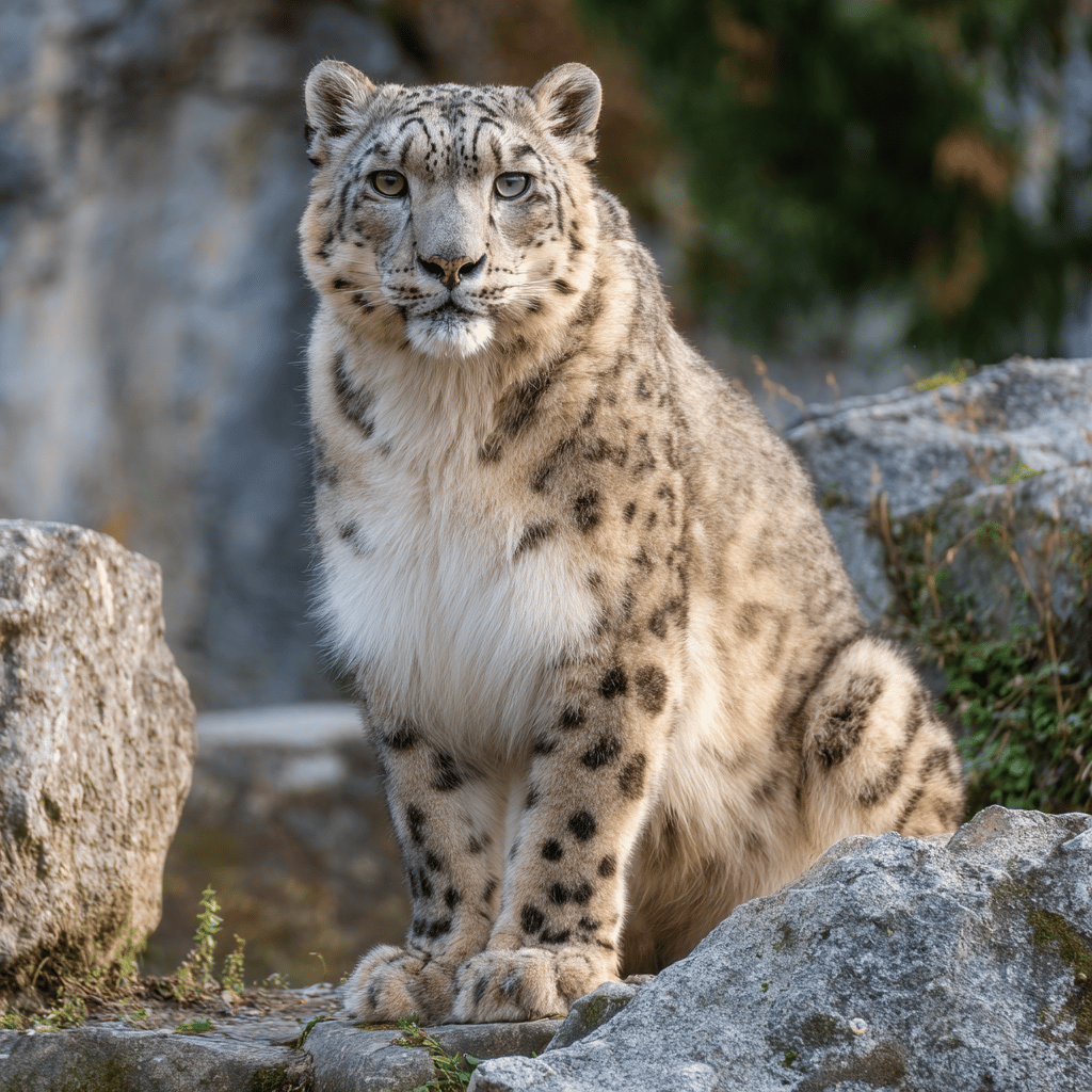 Animal feeding session at Vienna Zoo