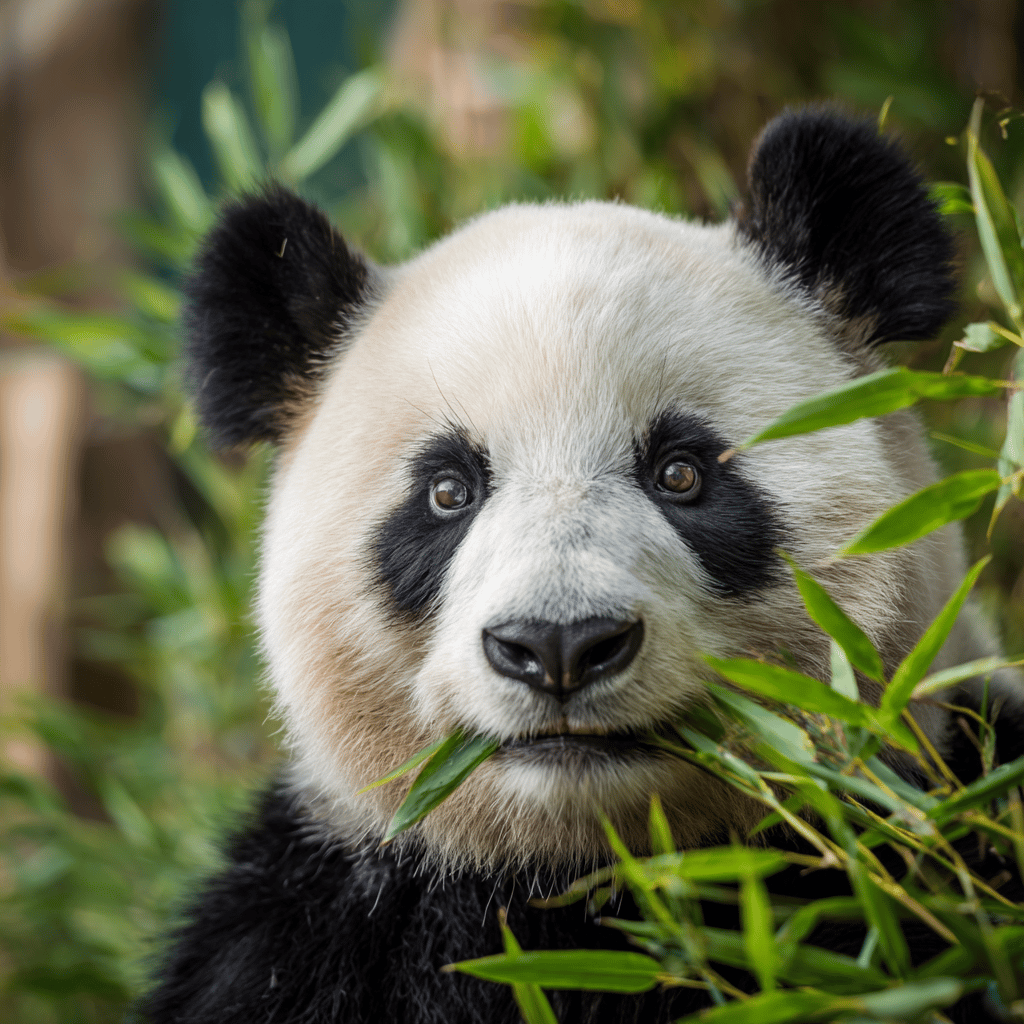 Giant pandas at Vienna Zoo