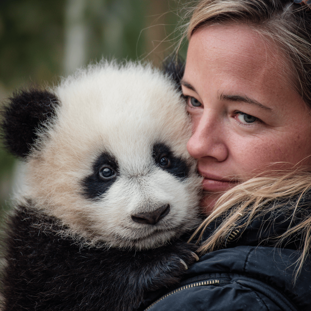 Vienna Zoo animal feeding session