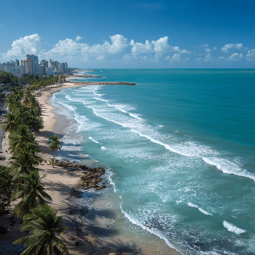Fortaleza Brazil coastal city view