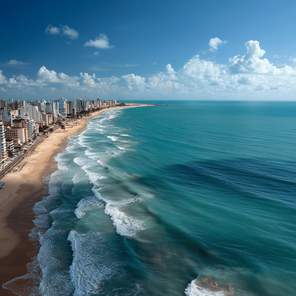 Vibrant nightlife scene in Fortaleza with live music and dancing