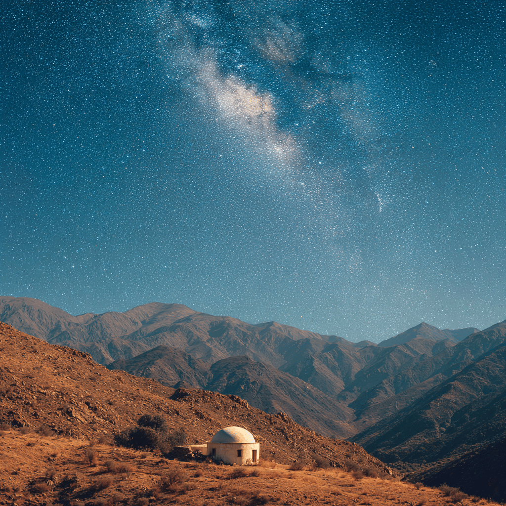 Pisco Elqui village landscape