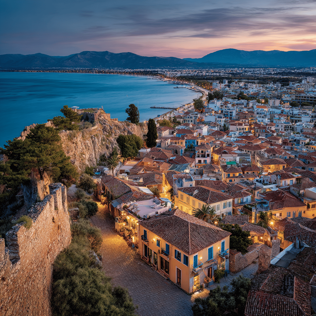Nafplio beaches and coastline