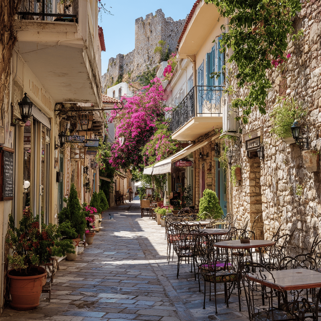 Nafplio town streets and architecture
