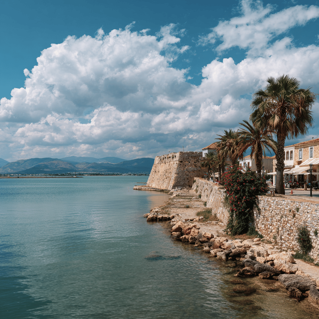 Nafplio Greece panoramic view