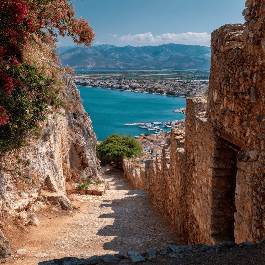 Nafplio beach and coastline