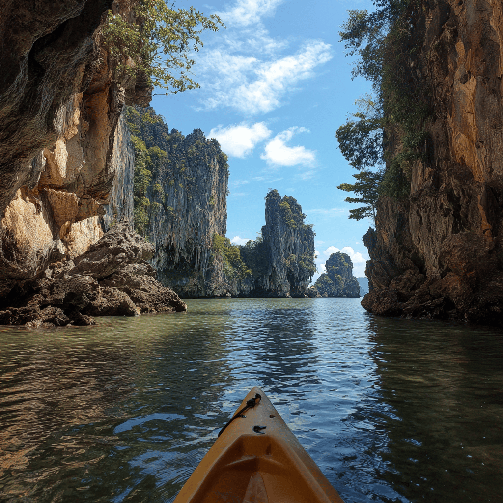 Kayaking through Phang Nga Bay mangroves