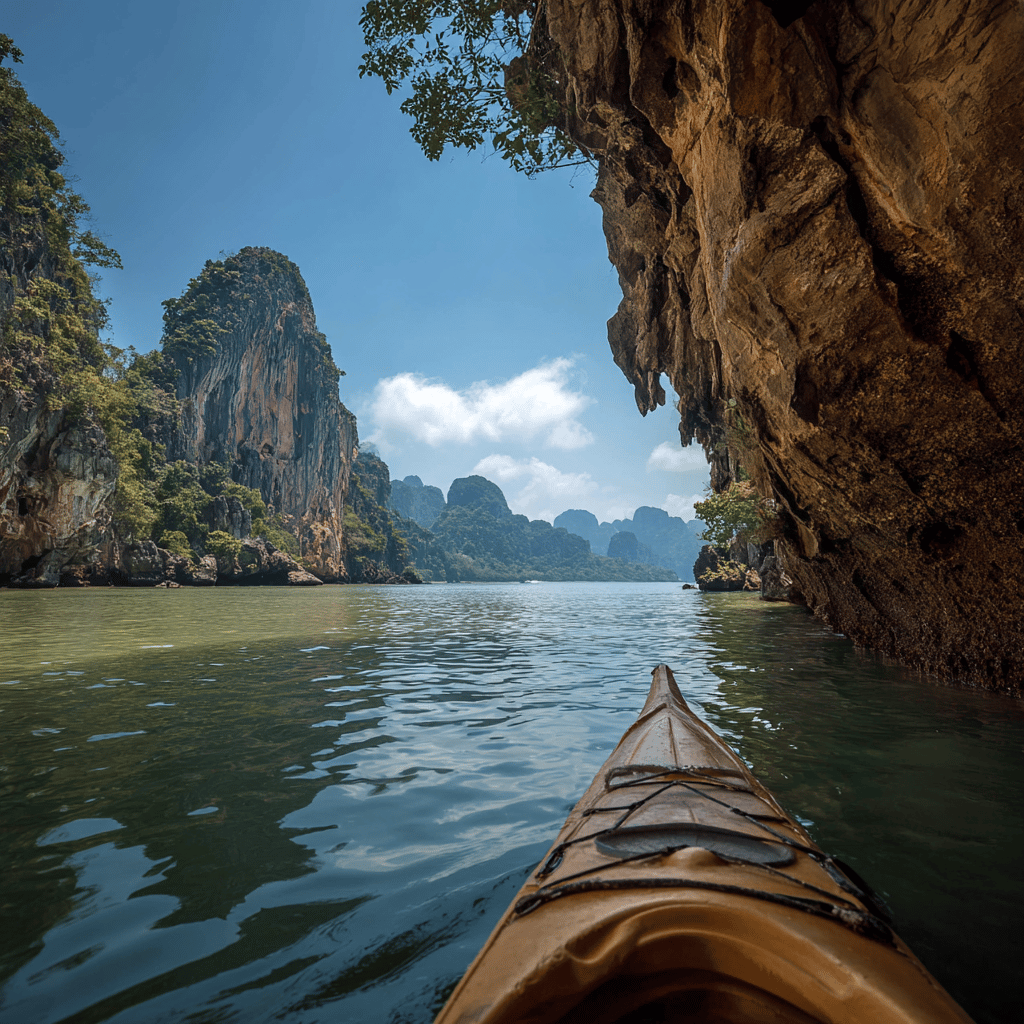 Wildlife and limestone formations in Phang Nga Bay