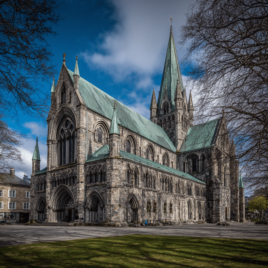 Nidaros Cathedral exterior view