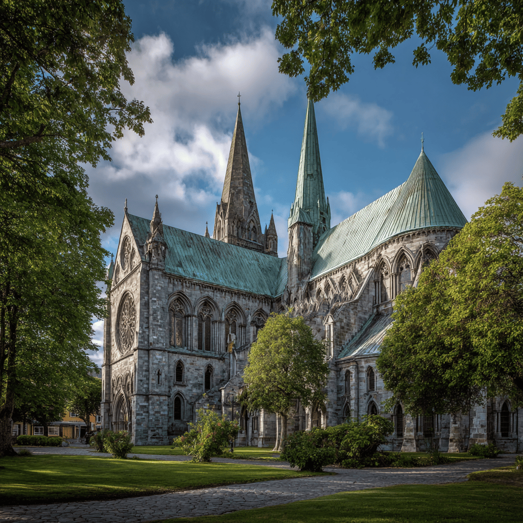 Nidaros Cathedral exterior view