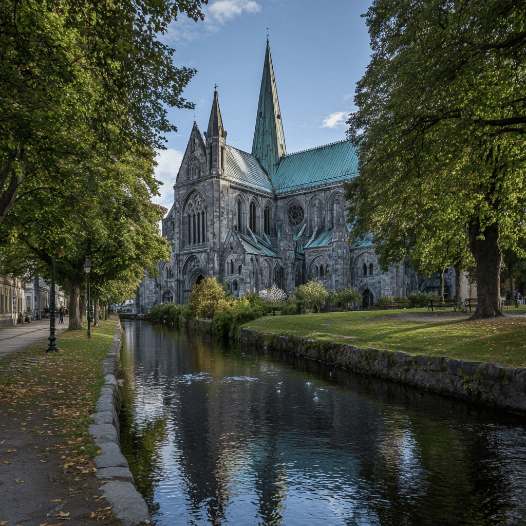 Interior view of Nidaros Cathedral