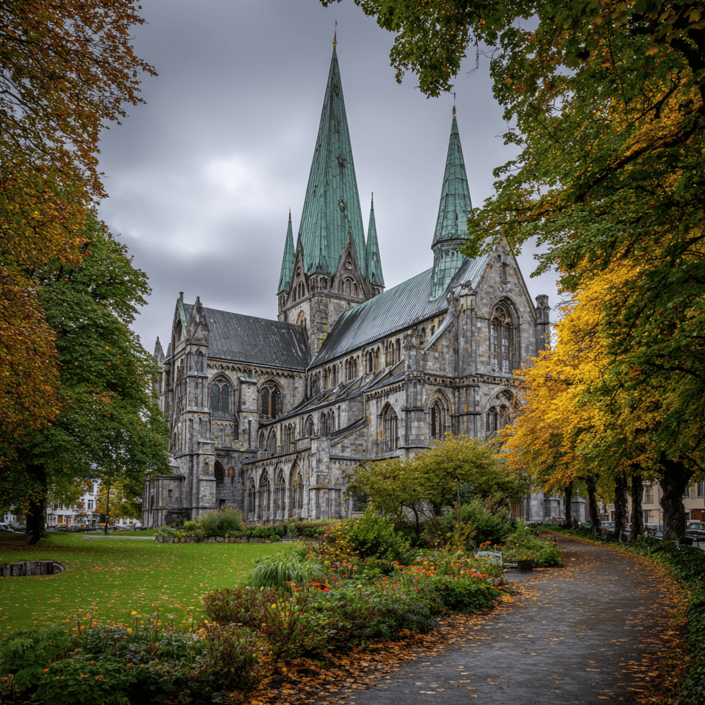 Nidaros Cathedral exterior view