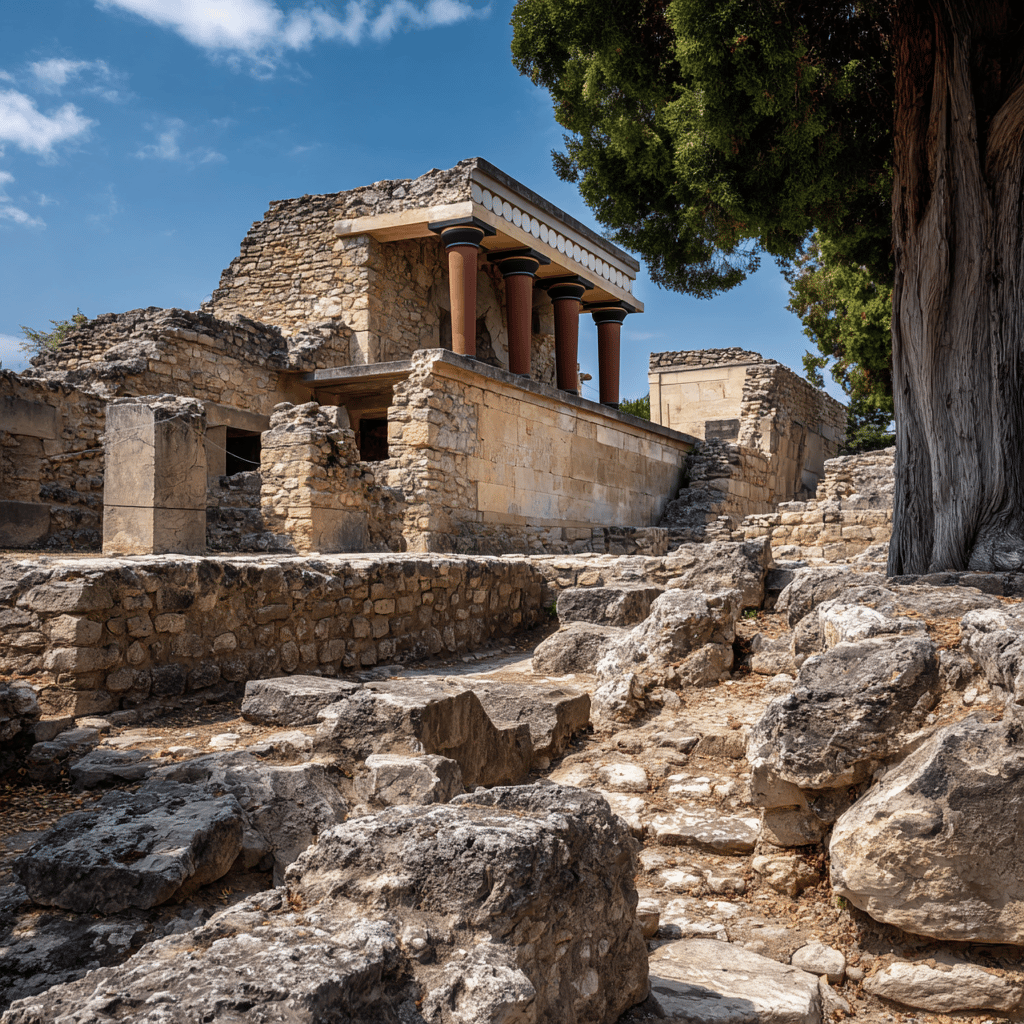 Ancient ruins of Knossos Palace