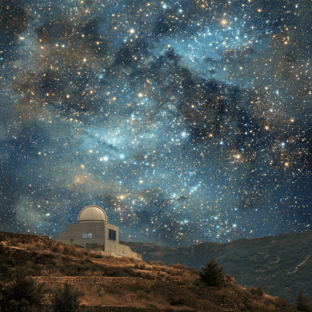 Mamalluca Observatory at sunset