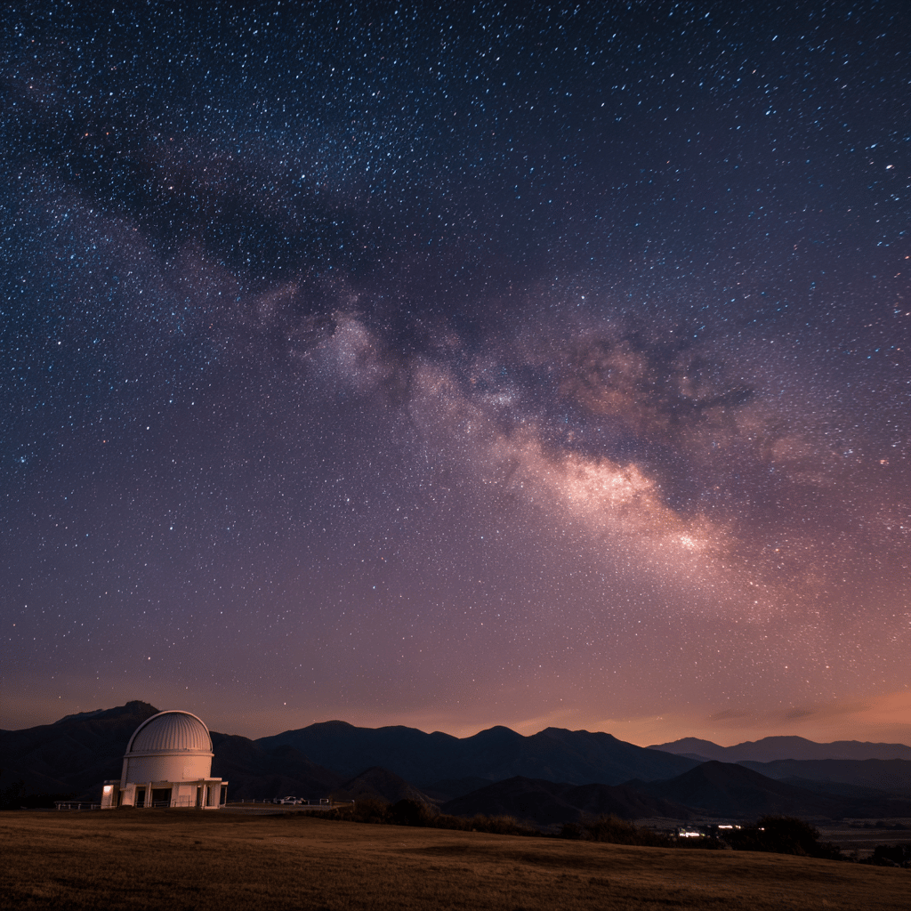 Telescope view at Mamalluca Observatory